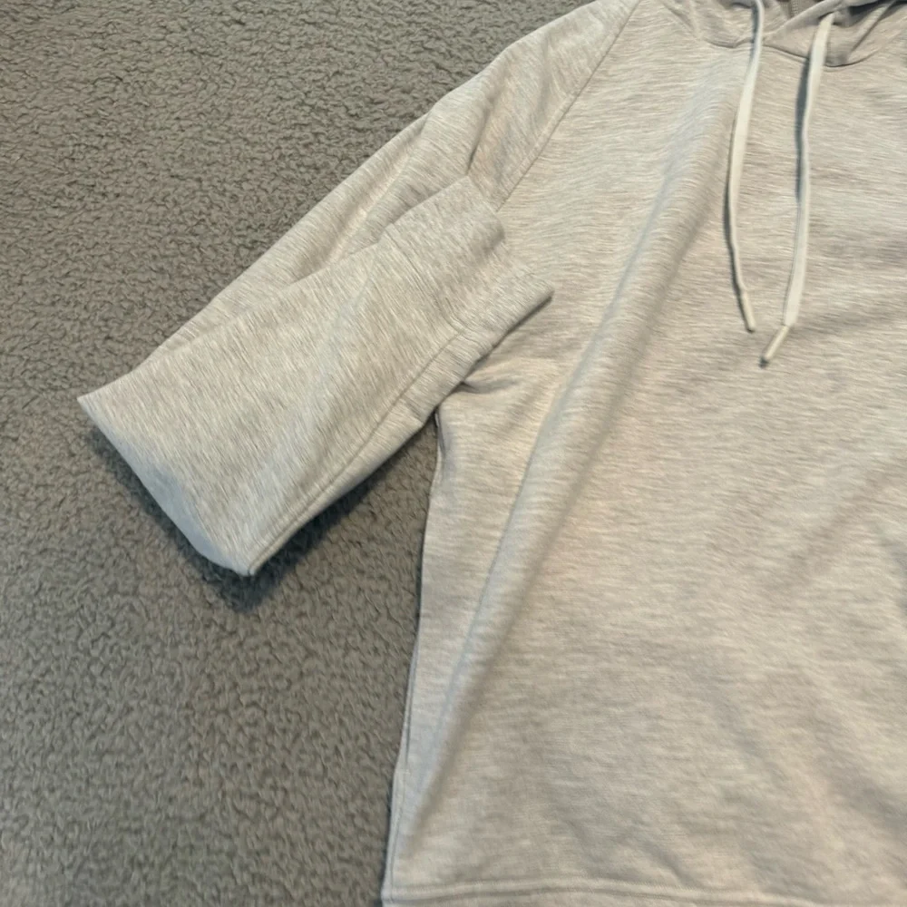 Lululemon City Sweat Pullover Hoodie Heathered Ultra Light Grey Size Small
